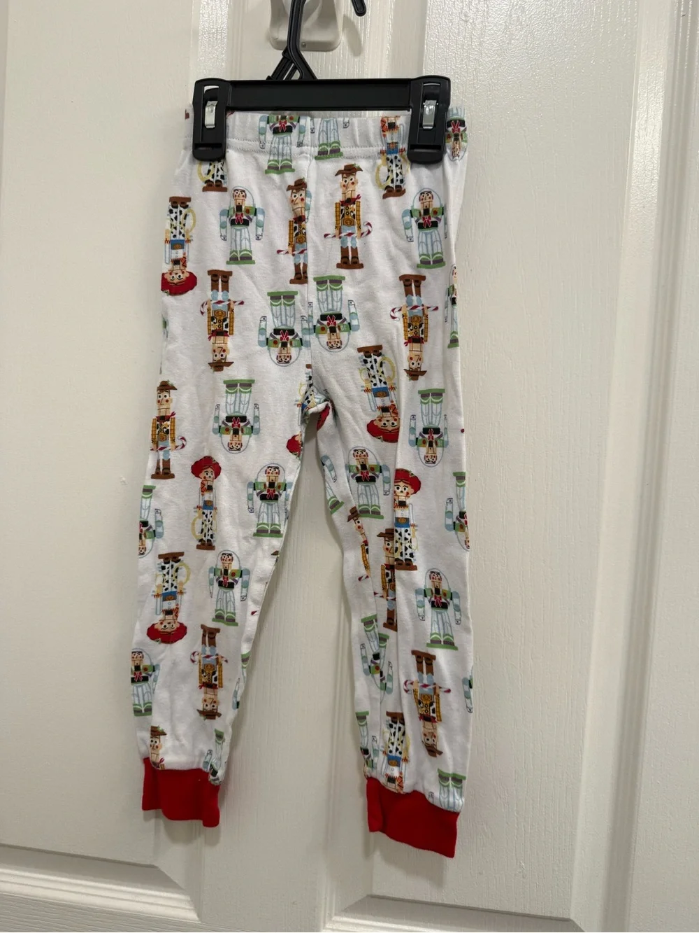 5T Disney Toy Story Buzz Lightyear & Woody Pajama Set - Green, White & Red